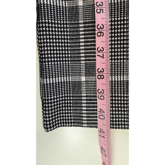 SPANX  Pants XS/pt Wide Leg Black White Ponte Houndstooth Plaid Jacquard - Picture 13 of 16
